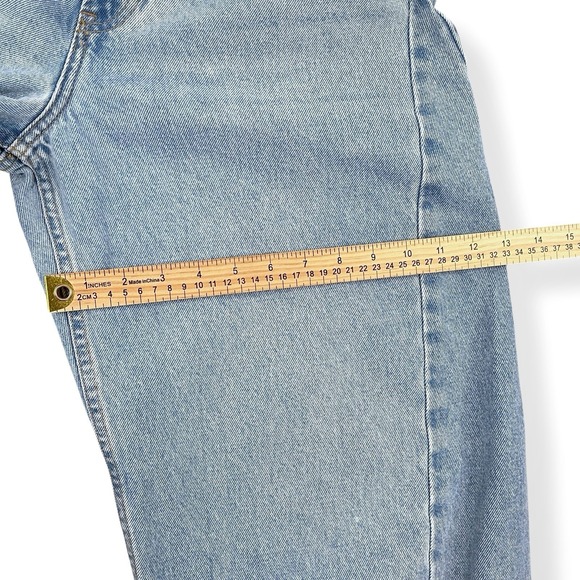 Abercrombie & Fitch Jeans Womens 29 (ACTUAL 31x27) Blue Barrel Relaxed Leg Ankle - Picture 13 of 15